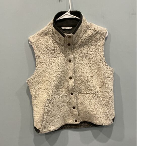 Toad & Co Sheridan Sherpa Vest Size M Gorpcore Outdoor Corduroy Collar Granola - Picture 4 of 11